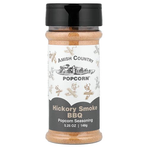 Amish Country Popcorn, Popcorn Seasoning, Hickory Smoke BBQ , 5.25 oz (148 g)