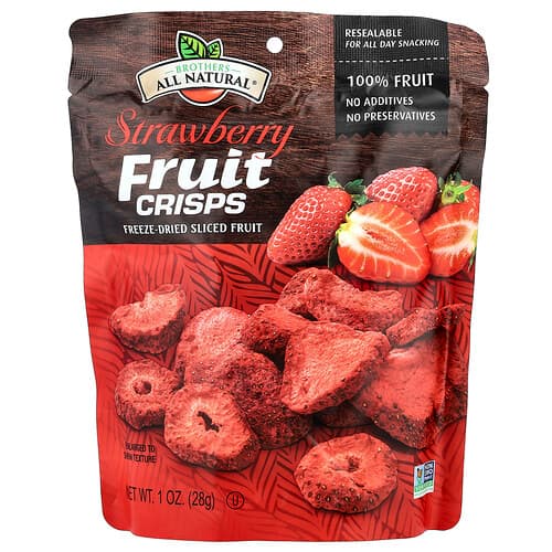 Brothers-All-Natural, Fruit Crisps, Strawberry, 1 oz (28 g)