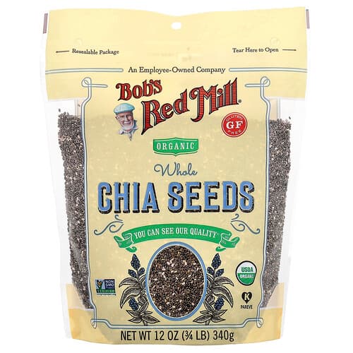 Bob's Red Mill, Organic Chia Seeds, Whole , 12 oz (340 g)