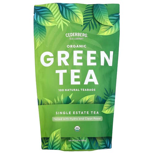 Cederberg Tea Co, Organic Green Tea, 100 Natural Tea Bags, 7.05 oz (200 g)