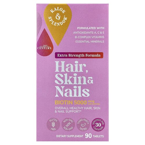 21st Century, Hair, Skin & Nails, 90 Tablets