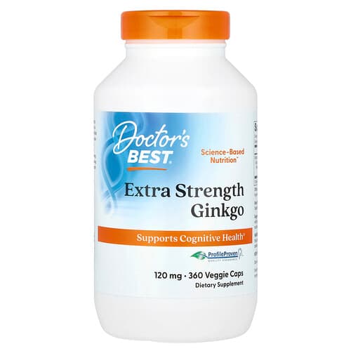 Doctor's Best, Ginkgo, 120 mg, 360 Veggie Caps