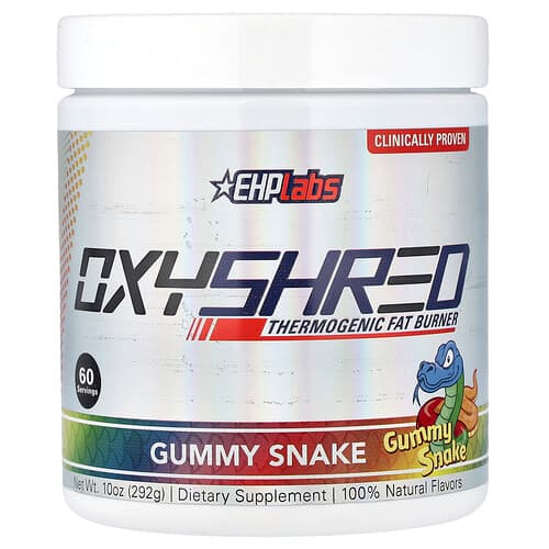 EHPlabs, OxyShred, Thermogenic Fat Burner, Gummy Snake, 10 oz (292 g)
