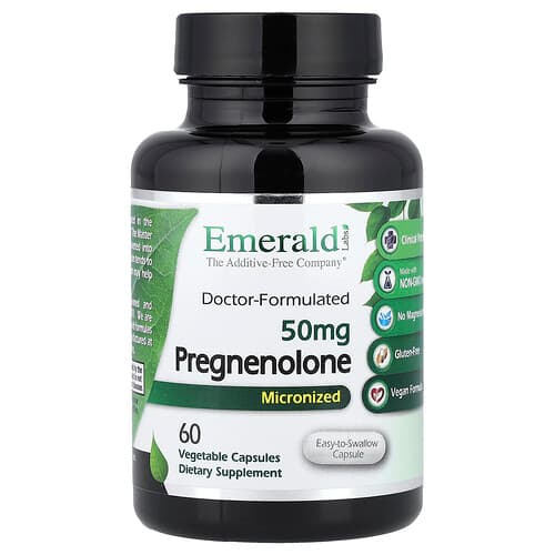 Emerald Laboratories, Pregnenolone, 60 Vegetable Capsules