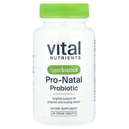 Vital Nutrients, Hyperbiotics®, Pro-Natal Probiotic, 30 Vegan Tablets