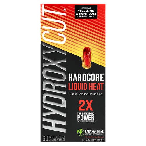 Hydroxycut, Hardcore Liquid Heat , 60 Rapid-Release Liquid Capsules