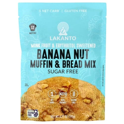 Lakanto, Banana Nut Muffin & Bread Mix, 6.77 oz (192 g)