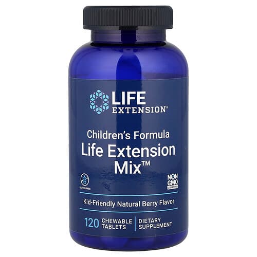 Life Extension, Children's Formula, Life Extension Mix™, Natural Berry, 120 Chewable Tablets