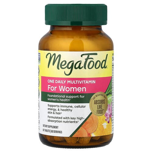 MegaFood, One Daily Multivitamin, For Women, 60 Tablets