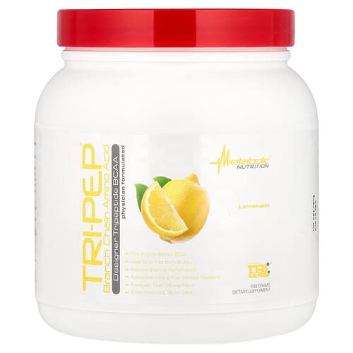 Metabolic Nutrition, Tri-Pep®, Branch Chain Amino Acid, Lemonade, 400 g