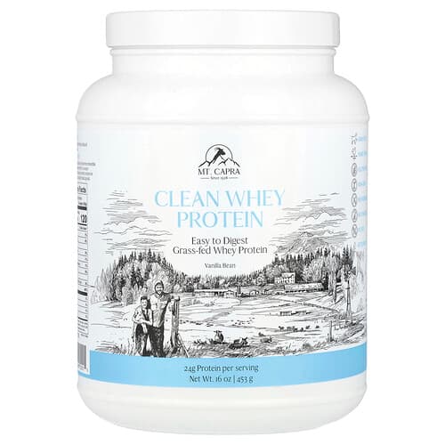 Mt. Capra, Clean Whey Protein, Vanilla Bean, 16 oz (453 g)