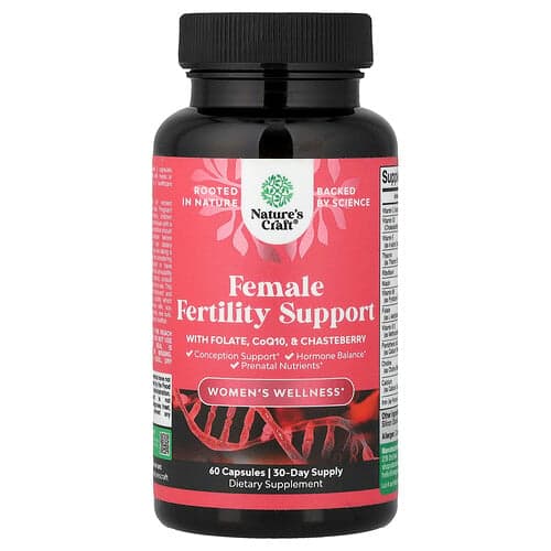 Nature's Craft, Women's Wellness, Female Fertility Support, 60 Capsules