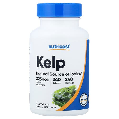 Nutricost, Kelp, 325 mcg, 240 Tablets