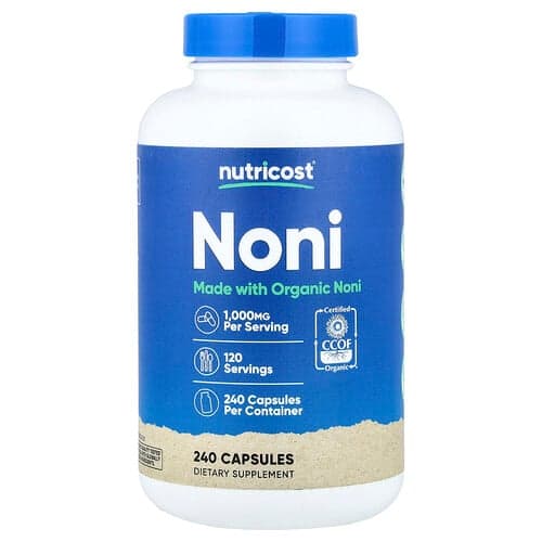 Nutricost, Noni, 240 Capsules (500 mg per Capsule)