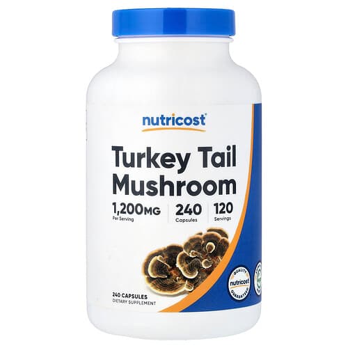 Nutricost, Turkey Tail Mushroom, 240 Capsules (600 mg per Capsule)