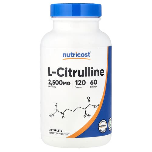 Nutricost, L-Citrulline, 120 Tablets (1,250 mg per Tablet)