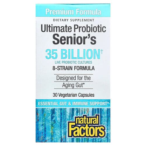 Natural Factors, Ultimate Probiotic Senior's, 30 Vegetarian Capsules