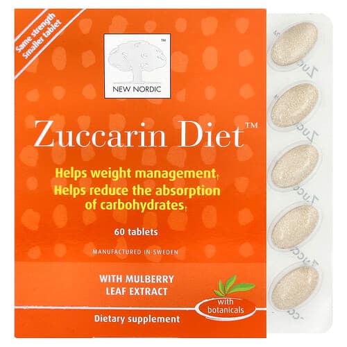 New Nordic, Zuccarin Diet™, 60 Tablets