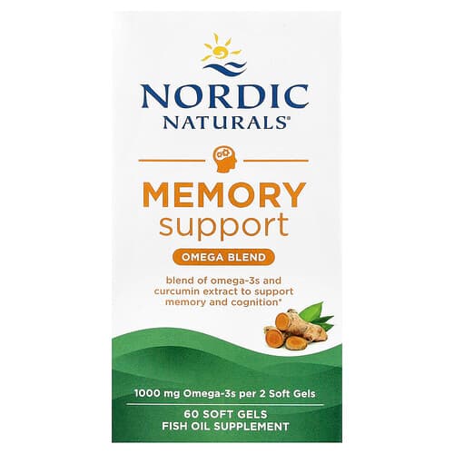 Nordic Naturals, Memory Support, Omega Blend, 60 Soft Gels