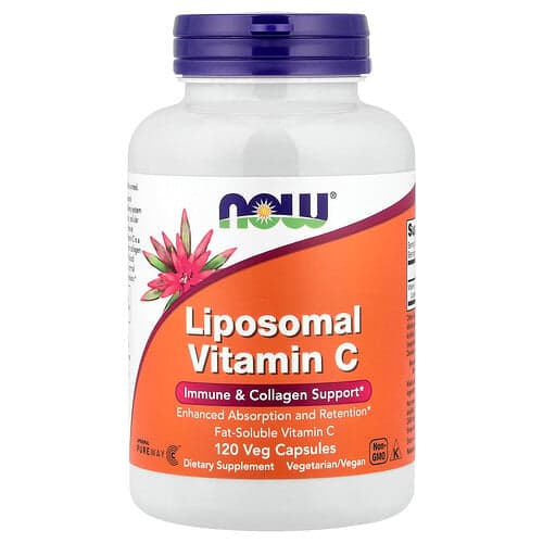 NOW Foods, Liposomal Vitamin C, 120 Veg Capsules (500 mg per Capsule)