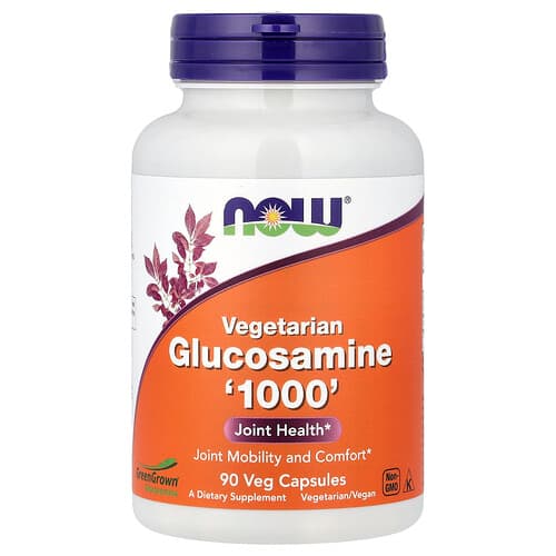 NOW Foods, Vegetarian Glucosamine '1000', 90 Veg Capsules (1,000 mg per Capsule)