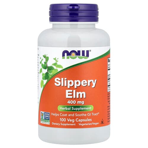 NOW Foods, Slippery Elm, 400 mg, 100 Veg Capsules