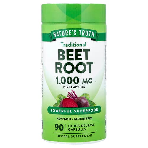 Nature's Truth, Beet Root, 90 Quick Release Capsules (500 mg per Capsule)