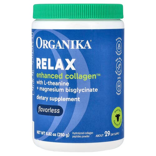 Organika, Enhanced Collagen™, Relax, Flavorless, 8.82 oz (250 g)