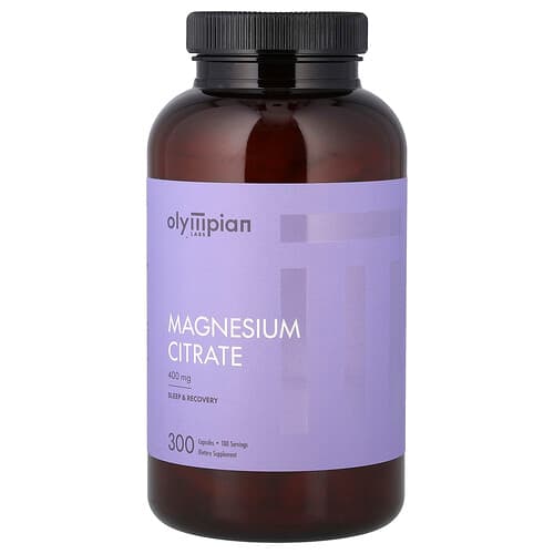 Olympian Labs, Magnesium Citrate, 300 Capsules (133 mg per Capsule)