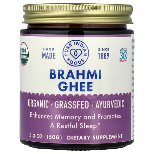 Pure Indian Foods, Organic Brahmi Ghee, 5.3 oz (150 g)