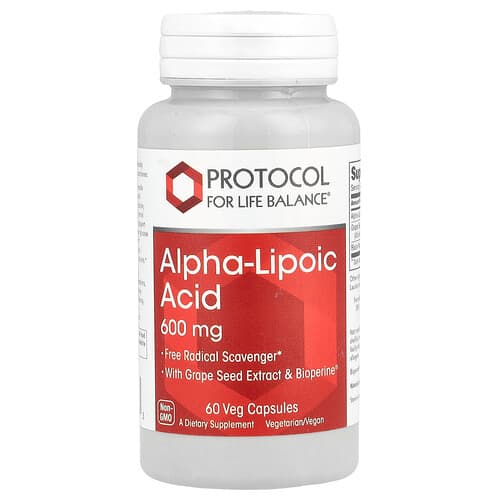 Protocol for Life Balance, Alpha-Lipoic Acid, 60 Veg Capsules