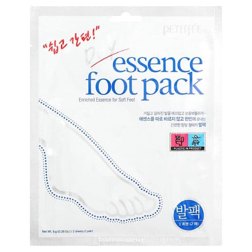 Petitfee, Dry Essence Foot Pack, 1 Pair, 0.28 oz (8 g)
