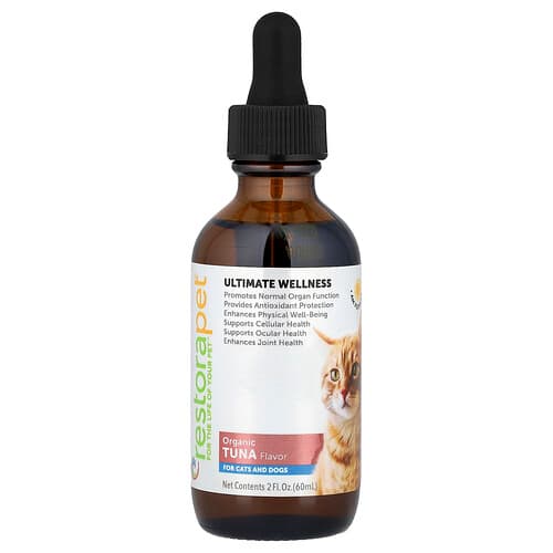 RestoraPet, Ultimate Wellness, For Cats and Dogs, Organic Tuna, 2 fl oz (60 ml)