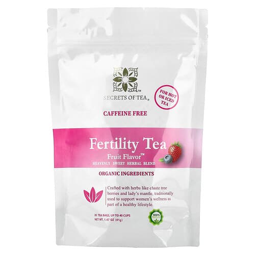 Secrets of Tea, Fertility, Fruit, Caffeine Free, 20 Tea Bags, 1.47 oz (41 g)