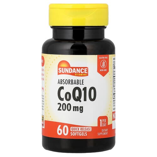 Sundance Vitamins, Absorbable CoQ10, 200 mg, 60 Quick Release Softgels