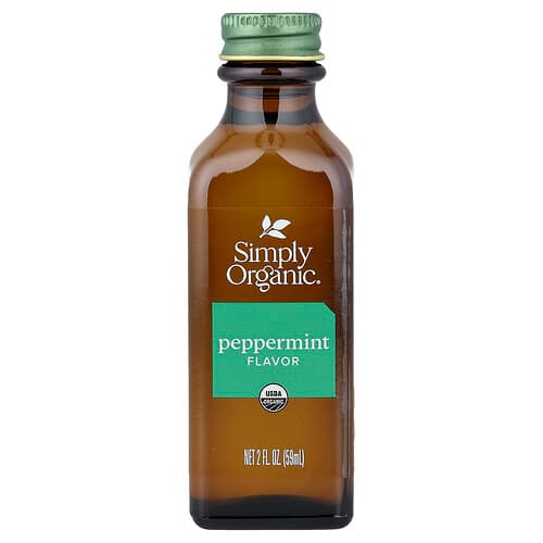 Simply Organic, Peppermint Flavor, 2 fl oz (59 ml)
