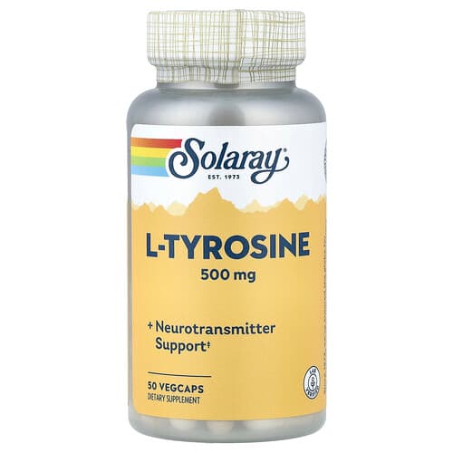 Solaray, L-Tyrosine, 500 mg, 50 VegCaps