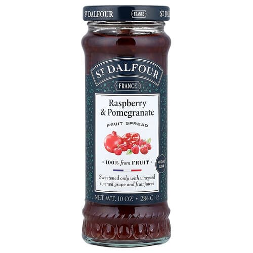 St. Dalfour, Fruit Spread, Raspberry & Pomegranate, 10 oz (284 g)