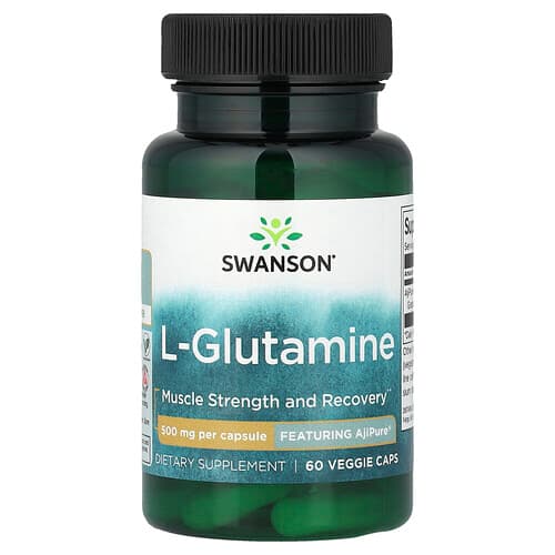 Swanson Vitamins, L-Glutamine, 500 mg, 60 Veggie Caps