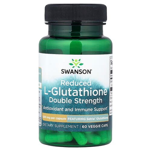 Swanson Vitamins, Reduced L-Glutathione, 200 mg, 60 Veggie Caps