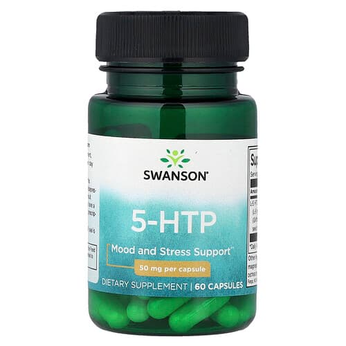 Swanson Vitamins, 5-HTP, 50 mg, 60 Capsules