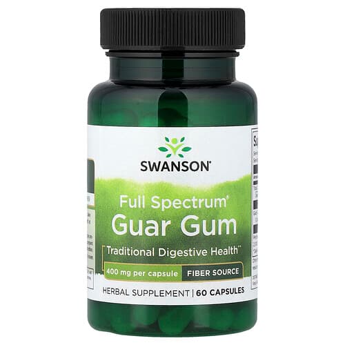 Swanson Vitamins, Full Spectrum® Guar Gum, 400 mg, 60 Capsules