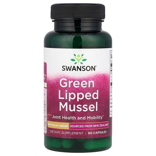 Swanson Vitamins, Green Lipped Mussel, 500 mg, 60 Capsules