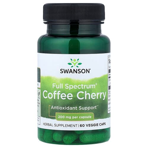 Swanson Vitamins, Full Spectrum®, Coffee Cherry, 200 mg, 60 Veggie Caps