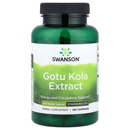 Swanson Vitamins, Gotu Kola Extract, Standardized, 100 mg, 120 Capsules