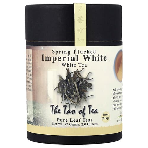 The Tao of Tea, Spring Plucked White Tea, Imperial White, 2 oz (57 grams)