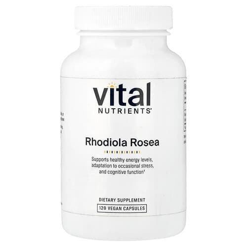Vital Nutrients, Rhodiola Rosea, 120 Vegan Capsules (200 mg per Capsule)