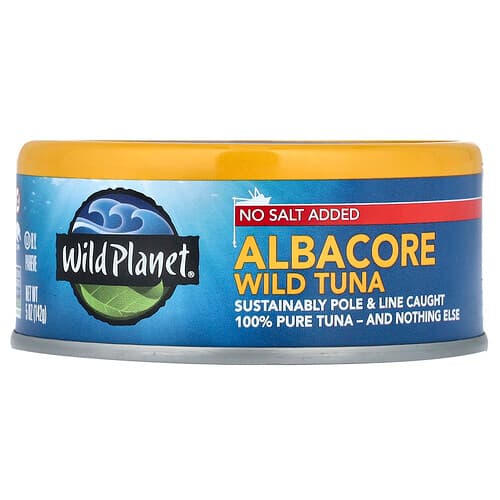 Wild Planet, Albacore Wild Tuna, No Salt Added, 5 oz (142 g)
